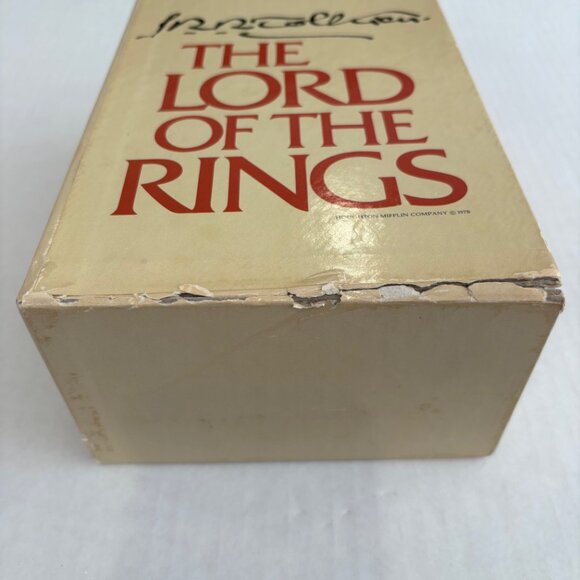 J.R.R. Tolkien The Lord of the Rings Boxset 1978 Houghton Mifflin 2nd Edition - Picture 8 of 8
